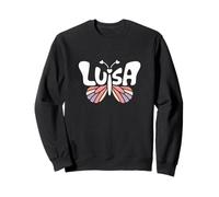 Luisa Butterfly - Arte de Palabras con Nombre Personalizado Sudadera