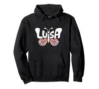 Luisa Butterfly - Arte de Palabras con Nombre Personalizado Sudadera con Capucha