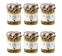 Luisa Pantaleo Berenjenas Ecológicas en Aceite, 6 tarros de 270 g, 100% Made in Italy, Sin Conservantes, Pocas Calorías, ideal para acompañar embutidos y quesos
