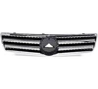 LUISAS Rejilla Parachoques Delantero para Mercedes Benz SL-Class W129 R129 SL280 300 320 500 600 1990-2002,Rejilla Parrilla del Parachoques Delantera del Coche Parrilla Radiador Capó,A-Black