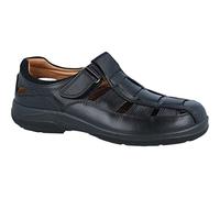 Luisetti Sandalia de Cuero Cerrada para Hombre Sandalia Toronto 13451NA Talla 45 Color Negro
