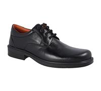 Luisetti Zapatos de Trabajo con Cordones para Hombre Zapato Confort Step 0101 Talla 44 Color Negro