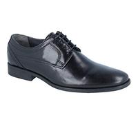 Luisetti Zapato Negro de Vestir para Hombre confeccionado en Piel de Cabra curtidfa de Forma 100% Natural Zapato New Ceremonia 14709Goma Talla 41 Color Negro