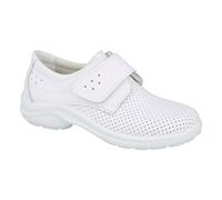 Luisetti Zapatos Profesionales Muy cómodos, Unisex Zapato Sanitario 0025 Berlin Talla 35 Color Blanco