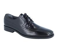 Luisetti Zapatos de Vestir Hechos en Piel con Cordones Zapato New Ceremonia 14701Goma Talla 41 Color Negro