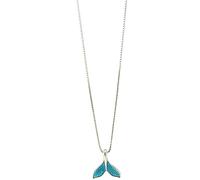 LuisFranklin Necklace Collar Colgante Cadena Mujer Hombre Collar De Ballena De Plata De Ley 925 para Mujer, Gargantilla Náutica De Pez De Cola Azul, Colgante De Cola De Sirena, Collar, Joyería para