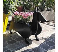 LUIVZD Animal Shaped Cartoon Planter, Mini Doggy ShapedaSucculent Planter Handmade PVC Plant Pot, Cute Dog for Plants Flower Cactus, Home Decoration Gift(Dollar Dog)