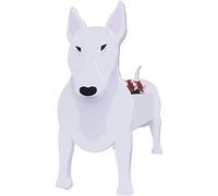 LUIVZD Creative Wooden Planter Animal Resin Flowerpot Dog Shaped Planter Pot, Animal Shaped Cartoon Plant Container Holder, Succulent Plants Decorative Flower Pot(Bull Terrier)