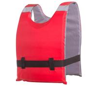 LUIVZD Swim Jacket - Chaleco Salvavidas for Adultos con Rayas Reflectantes, Soporte de 75 N, Chaleco de natación con Correa Ajustable, ayudas de flotabilidad for Pesca, natación y navegación.(Red)