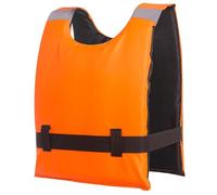 LUIVZD Swim Jacket - Chaleco Salvavidas for Adultos con Rayas Reflectantes, Soporte de 75 N, Chaleco de natación con Correa Ajustable, ayudas de flotabilidad for Pesca, natación y navegación.(Orange)