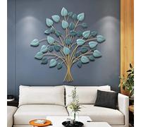 LUIVZD Tree of Life Metal Tree Wall Art, 48in Crystal Tree Spiritual Meditation Decor, Faith Love Hope Family Inspirational Hanging Sign Home Decoration Wall Plaque