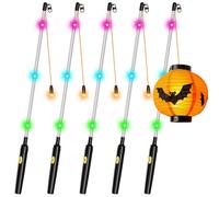 LuJasi Varilla de Farolillo LED para Niños, 5PCS 40CM, para St Martin, Niños, Varillas, Halloween, Fiestas, Fiestas de Disfraces Infantiles