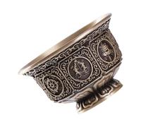 LUJIAXI Coppers - Cuenco tibetano con ocho símbolos de la suerte para budistas rituales budistas, decoración del hogar, ocho símbolos auspiciosos