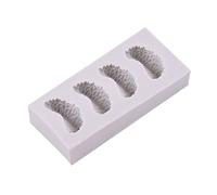 LUJIAXI Molde de silicona con 4 cavidades de mandarina para decoración de pasteles de fondant, herramienta para hornear chocolate, esfera de molde de chocolate