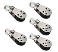 LUJIAXI Polea - 5 piezas de polea de acero inoxidable para colgar en la rueda de remolque