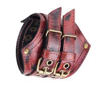 LUJIAXI Pulsera de piel de vaca vintage punk de moda para hombres y mujeres que buscan individualidad de cuero punk, talla única, como se describe