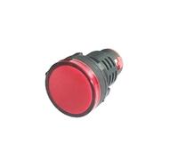 LUJIAYA Luz indicadora LED de Metal de 30 mm, Resistente al Agua, lámpara de señal, luz de Encendido, CC 12 V, CC 24 V, CA 220 V, luz indicadora roja, Amarilla, Azul y Verde(1pcs-red-12V)