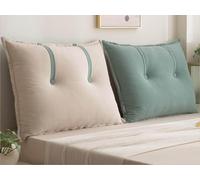 Lujo Almohada de lectura de Sofá，Cojín para Respaldo de lectura Cómodo，Desmontable Almohada de Respaldo de Cama, Grande Cojín del Respaldo del Cabecero，para Cama, Sofá, Silla(A5,60x60cm/23x23in1pc)