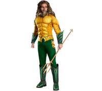 Lujo Aquaman Disfraz para Hombre Dc Cómic Película Superhéroe Traje para Adultos