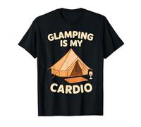 Lujo Camping Glam Vida Naturaleza Retiro Aventura Regalo Camiseta