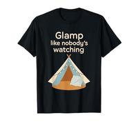 Lujo Camping Glam Vida Naturaleza Retiro Aventura Regalo Camiseta