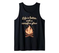 Lujo Camping Glam Vida Naturaleza Retiro Aventura Regalo Camiseta sin Mangas