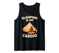 Lujo Camping Glam Vida Naturaleza Retiro Aventura Regalo Camiseta sin Mangas