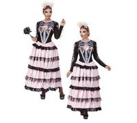 Lujo Día de los Muertos Señorita Disfraz Mexicano Halloween Disfraz