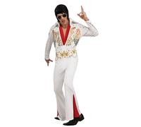 Lujo Elvis Disfraz para Hombre Elvis 50s Disfraz Rey De Rock N Roll