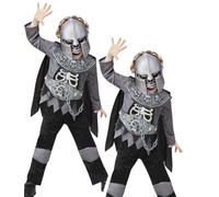 Lujo Esqueleto Disfraz de Caballero Medieval Niños Protector Haloween