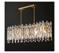 Lujo, iluminación Cristal, Comedor, lámparas Colgantes nórdicas para Sala Estar, Dormitorio, de araña, decoración del hogar, lámpara LED Moderna (Color: L88xH31cm)