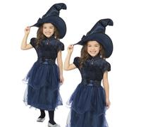 Lujo Medianoche Disfraz de Bruja Niña Brujas de Halloween Disfraz Edad 4-1