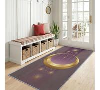 Lujo Minimalista Alfombra Corredor Largo 60 x 150 cm Suave Antideslizante Lavable Encendedor Cielo Estrellado Astronomía Arte Luna Alfombra Cocina Larga - Malva Corredor Pasaje para Cocina Pasaje