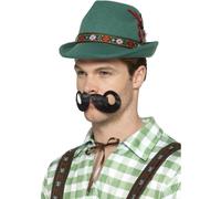 Lujo Oktoberfest Trenker Sombrero Disfraz para Hombre Bávaro Alemán Alpine
