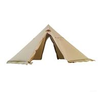 Lujo para tienda de campaña Diseño de yurta pirámide para cocinar y ventilación seguras con estructura de aluminio ligero (marrón)