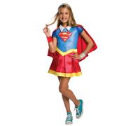 Lujo Supergirl Disfraz Superhéroe Niña Cómic Disfraz Infantil