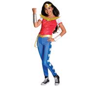Rubie's Official Deluxe Wonder Woman Girls Fancy Dress DC Comic Book Day Superhe