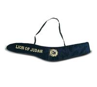 Lujosa bolsa shofar de terciopelo del León de Judá para cuernos largos de kudu yemenita, funda protectora de alta calidad para culto cristiano y judío, regalo auténtico de Israel