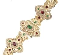 Lujosa cadena de vientre para boda, cadena de cintura para vestido, elegante cadena de cintura, Metal