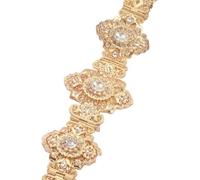 Lujosa cadena de vientre para boda, cadena de cintura para vestido, elegante cadena de cintura, Metal