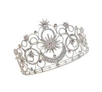 Lujosa diadema de boda con 4 diseños elegantes, construcción de aleación de Zn, accesorios de moda, corona de ceremonia