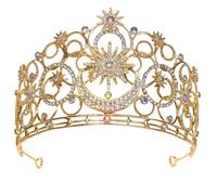 Lujosa diadema de boda con 4 diseños elegantes, construcción de aleación de Zn, accesorios de moda, diadema elegante