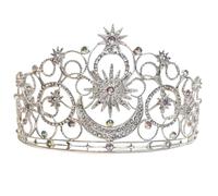 Lujosa diadema de boda con 4 elegantes diseños de aleación de Zn, accesorios de moda, tocado elegante