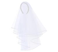 Lujosa diadema ligera de perlas para el pelo que combina sin problemas con varios estilos de vestido, velo de boda transpirable con perlas blancas con peine ajustable