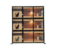 Lujosa Jaula de Madera for Gatos, Jaula Lujo for, Espacio Extra Grande, for cría for el hogar, gabinete for una Sola Capa Tres Capas Jaula para Gatos