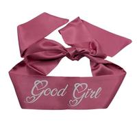 Lujosa venda de satén sexy para los ojos, Good Girl, en rosa, suave y cómoda, juego de máscara para dormir de seda, perfecto para juegos de rol en pareja, sueño y relajación Giditrus