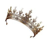 Lujosas coronas de metal para banquete, aro para el pelo, tiaras barrocas para mujer, ideales para bodas y banquetes, fotografía, adorno de lujo para el cabello, One Size, como se describe, como se