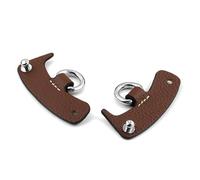 Lujosas correas de cuero para bolsa, práctica correa de repuesto ajustable que complementa tu pequeña correa de bolsa, marrón, silver buckle