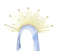 Lujosas diademas de aleaciones con coronas de moda para mejorar los peinados de moda