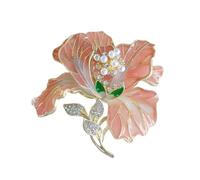 Lujoso Broche Floral Decorado Con Perlas Para Un Atuendo Formal O Casual Mejoramiento De Flores De Cofre Hechas A Mano Peony Peony